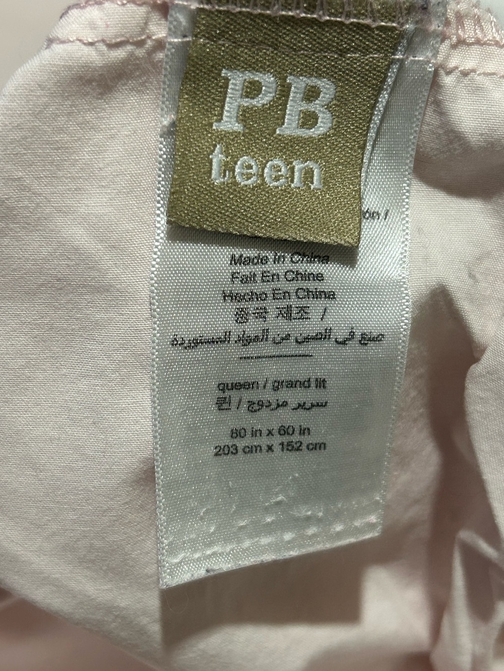 Pottery barn teen Queen size, 100% cotton sheet set